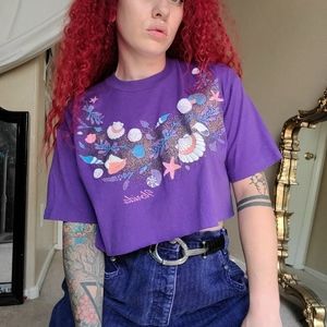 ☀️ Raw Hem Florida Travel Crop Top